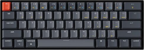 Keychron K12 60% Layout Hot-Swappable Bluetooth Wireless/USB Wired Mechanical Keyboard with Gateron G Pro Red Switch White LED Backlit, Compact 61-Key Computer Keyboard Compatible with Mac Windows in Saudi Arabia
