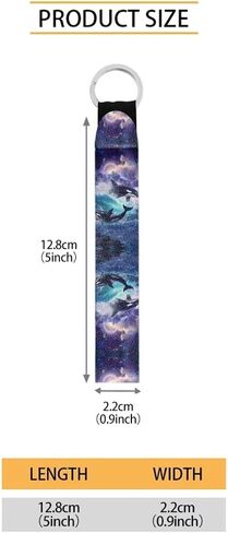 INSTANTARTS Ocean Turtle Tribal Hibiscus Print Wristlet Keychain Lanyard Lightweight Portable Long Hand Wrist Lanyard Key Chain Keychin Holder Strap with Metal Ring in Kuwait