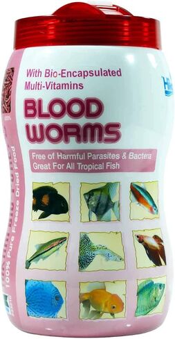 Hikari® Bio-Pure® Freeze-Dried Blood Worms, High-Protein FD Treats for Tropical Fish, 0.42 oz (12g) in Saudi Arabia