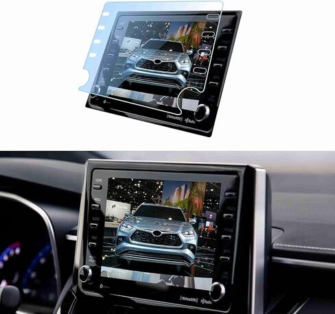 واقي شاشة GFJNFG لـ 2020-2022 Toyota Highlander Screen Protector 8 بوصة 2022 2021 2020 Highlander XSE L LE XLE Limited ملحقات الزجاج المقسى الهجين المضادة للخدش in Saudi Arabia