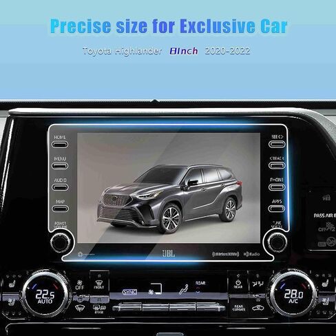 واقي شاشة GFJNFG لـ 2020-2022 Toyota Highlander Screen Protector 8 بوصة 2022 2021 2020 Highlander XSE L LE XLE Limited ملحقات الزجاج المقسى الهجين المضادة للخدش in Saudi Arabia