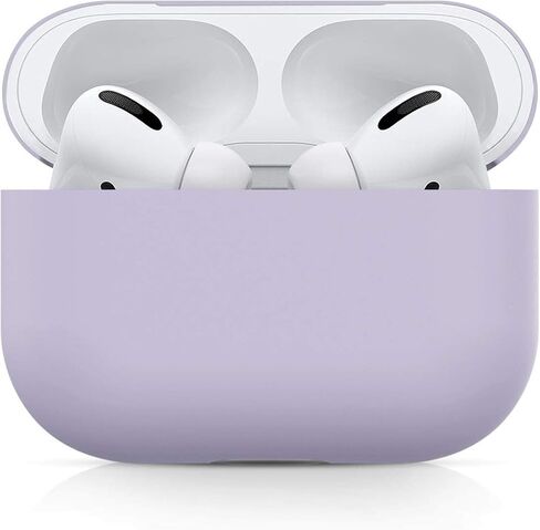 2024 Upgradation Silicon Cover Skin Compatible with Airpods Pro Ultra-Thin Soft Case Protection No Keychain (Purple) in Saudi Arabia