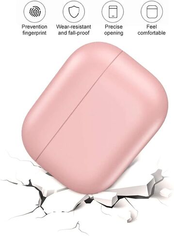 2024 Upgradation Silicon Cover Skin Compatible with Airpods Pro Ultra-Thin Soft Case Protection No Keychain (Purple) in Saudi Arabia