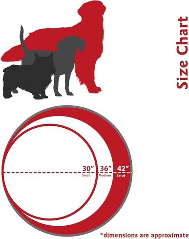 سرير كلب أروبا كبير مستدير للاستخدام الداخلي والخارجي مع غطاء قابل للإزالة والغسل من Majestic Pet Products in Kuwait