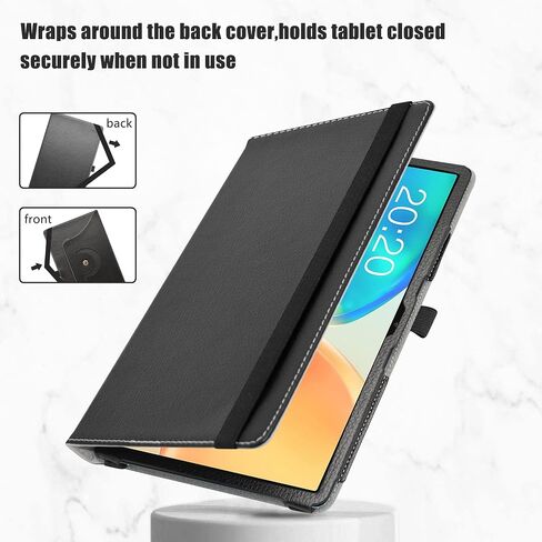 Compatible with TECLAST M40 Plus Rotation Case,TECLAST P20S Rotation Case，TECLAST P30S Rotation Case，360 Degree Rotation Stand PU Cover for 10.1" TECLAST M40 Plus/P20S/P30S/P40HD Tablet,Purple in Saudi Arabia