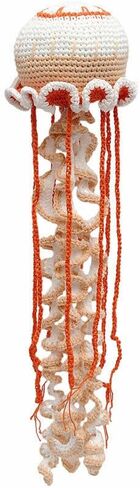 Pink;Blue;Orange Jellyfish Handmade Amigurumi Stuffed Toy Knit Crochet Doll VAC (Pink) in Saudi Arabia
