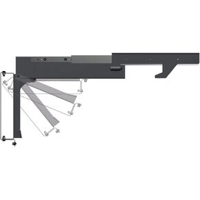MORryde TV40-010H Slide-Out and Flip Down TV Ceiling Mount, Black, 17 Inch
