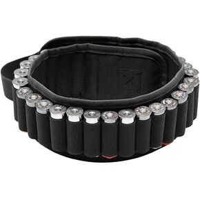 30 Rounds Shotgun Shells Bandolier, Adjustable Shotgun Shoulder Carrier Belt Ammo Holder with Quick Release Buckle for 20 Gauge