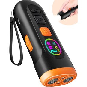 Dog Bark Deterrent Devices, Anti Barking Device for Dogs Barking Silencer Dog Whistle Up to 50ft Stops Bad Behavior Dog Training Tool, 3 Modes & LED Light Ultrasonic Dog Trainer Indoor Outdoor