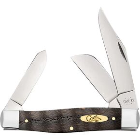 Case Cutlery CA14004: Stockman Black Curly Oak