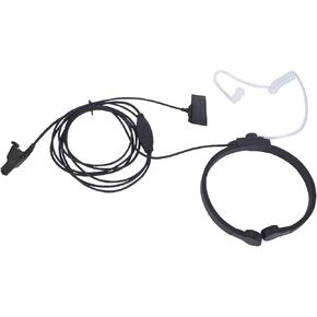 Leight Weight Throat Mic Headset for Motorola XTS 2500 3000 4000 5000(Wired,Black)