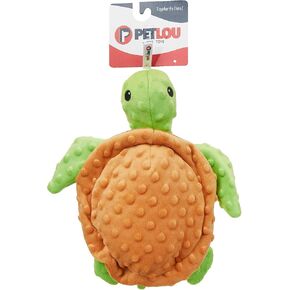 Pet Lou Dotty Friends Tortoise Dog Stuffed Toy, 12-inch Length