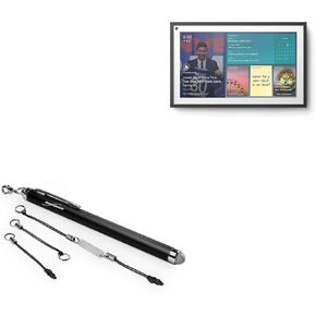 BoxWave Stylus Pen Compatible with Amazon Echo Show 15 - EverTouch Capacitive Stylus, Fiber Tip Capacitive Stylus Pen for Amazon Echo Show 15 - Jet Black