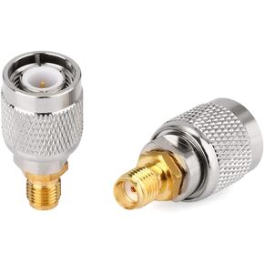 MWRF Source™ 2PCs SMA Female to TNC Male Adapter