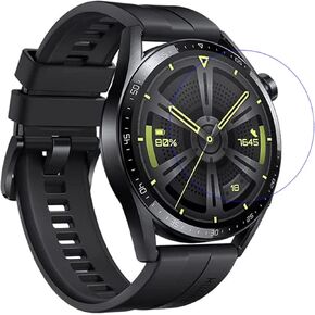 MOTONG For Huawei Watch GT3 46mm Screen Protector - Tempered Glass Screen Protectors For Huawei Watch GT3 46mm Watch,9 H Hardness,0.3mm Thickness,Made From Real Glass (46MM)