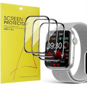 Compatible for EarlySincere Smart Watches Screen Protector, [3 Pack] 3D Full Coverage PET Soft Screen Protector Film Compatible for EarlySincere T13 1.9" Smart Watches (3 Pack)