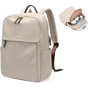 GOLF SUPAGS Womens Laptop Backpack with Separate Laptop Compartment Water Resistant Computer Backpacks Fits 14 Inch Notebook Travel Work College Bags (14-Inch, Pink)