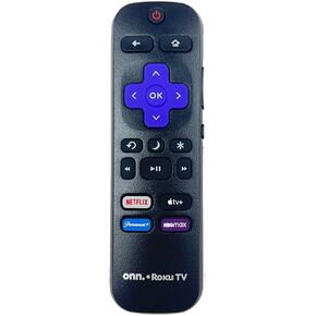 OEM Replacement Remote Control Compatible with All ONN. Roku TV Smart 4K Ultra HDTV 【Only Works with Onn. Roku TV, Not for Roku Stick and Roku Box】 (Netflix/Paramount/Apple TV+ / HBOMAX)
