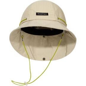 Unsex Outdoor Sun Hat Waterproof Bucket Hat with Chin Strap Quick Dry Packable Boonie Sun Hat UV Protection