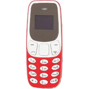 Unlocked Smallest Mobile Phone, BM10 Tiny Mini Mobile with Voice Changer Hands Bluetooth Dialer Phone for Students, Support Dual SIM Card (Red)