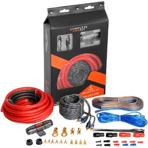 TOPSTRONGGEAR 8 Gauge Complete Amp Kit True 8 AWG Amplifier Subwoofer Installation Wiring Wire Install Cables