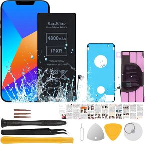 Replacement for iPhone XR Battery 6.1" All Carriers Upgraded Capacity with Repair Tool Kit
