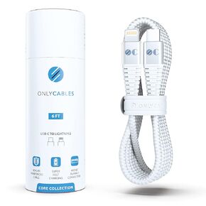 Premium USB-C to Lightning Cable 6FT - [Apple MFI Certified] Compatible with iPhone - Braided USB C Lightning Cable with Kevlar Core and Highly Durable Hercules Connectors