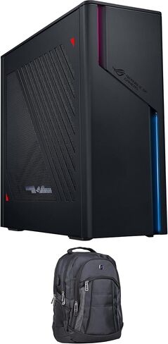 الكمبيوتر المكتبي ASUS ROG G22CH للألعاب والترفيه (Intel i9-13900KF 24-Core، GeForce RTX 4070، 32GB DDR5 4800MHz RAM، 1TB SSD + HD HDD، WiFi، Bluetooth، Win 11 Home) مع حقيبة ظهر متميزة in Saudi Arabia