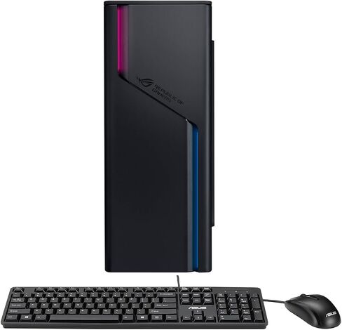 الكمبيوتر المكتبي ASUS ROG G22CH للألعاب والترفيه (Intel i9-13900KF 24-Core، GeForce RTX 4070، 32GB DDR5 4800MHz RAM، 1TB SSD + HD HDD، WiFi، Bluetooth، Win 11 Home) مع حقيبة ظهر متميزة in Saudi Arabia