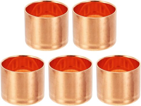 PATIKIL 1" Copper Pipe End Cap, 1Pcs Copper Fitting Cap Sealing Sweat Plug Solder Connection for Plumbing HVAC Air Conditioner in Kuwait