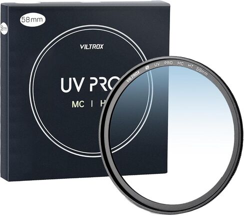 فلتر حماية عدسة الكاميرا من VILTROX 82 مم MC UV، فائق النحافة 18 طبقة متعددة المغلفة عالية الوضوح لعدسة كاميرا Canon Nikon Sony Fuji in Kuwait