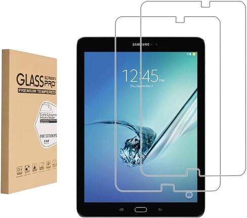 (عبوتان) واقي شاشة لهاتف Samsung Galaxy Tab S2 9.7 SM-T810 T811 T813 T815 T819 من الزجاج المقوى، صلابة 9H مضادة للخدش، خالية من الفقاعات، سهلة التركيب in Saudi Arabia