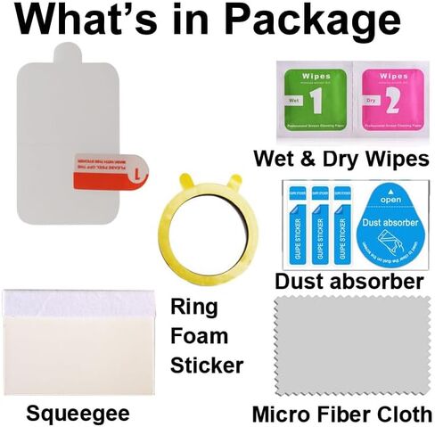 واقي شاشة متوافق مع الساعة الذكية لتتبع اللياقة البدنية VPSTAY ALB1 مقاس 1.47 بوصة، مادة TPU الناعمة، 6 عبوات، تغطية كاملة، شفاء ذاتي للفقاعات in Kuwait