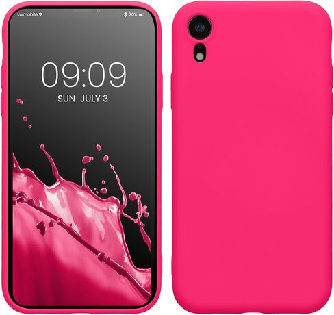 حافظة kwmobile متوافقة مع حافظة Apple iPhone XR - غطاء هاتف نحيف واقٍ من السيليكون TPU - Moon Glow in Saudi Arabia