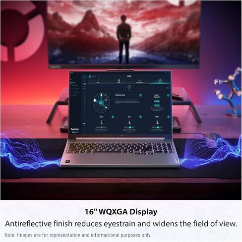 Lenovo Legion Slim 5 Gaming Laptop, AMD Ryzen 7 8845HS, 64 GB DDR5 RAM, 2 TB PCIe SSD, 16" WQXGA (2560x1600), Nvidia G-Force RTX 4060, W11 Home in Saudi Arabia
