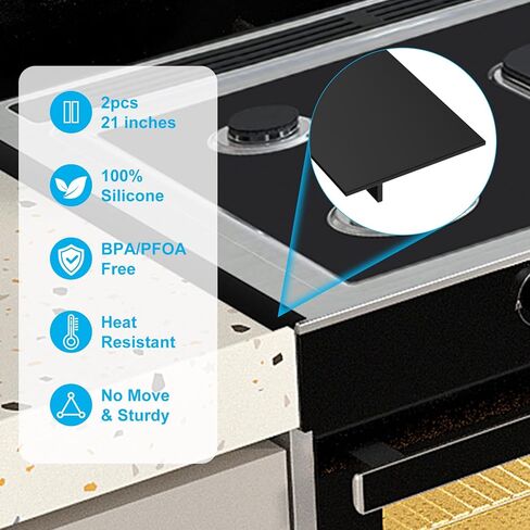 غطاء موقد ، واقيات علوية موقد لـ Samsung Gas Range ، أغطية موقد غاز قابلة لإعادة الاستخدام بسمك 0.4 مم ، بطانة موقد غير لاصق متوافقة مع موقد غاز سامسونج ، واقي موقد قابل للغسل in Kuwait