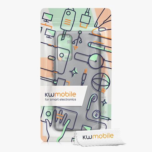 kwmobile Case Compatible with Samsung Galaxy S20 FE - Case Soft Flexible TPU Phone Cover Premium Metallic Color - Metallic Grey in Saudi Arabia
