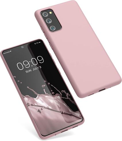 حافظة kwmobile متوافقة مع هاتف سامسونج جالاكسي S20 FE - حافظة هاتف مرنة وناعمة من مادة TPU بلون معدني ممتاز - رمادي معدني in Saudi Arabia