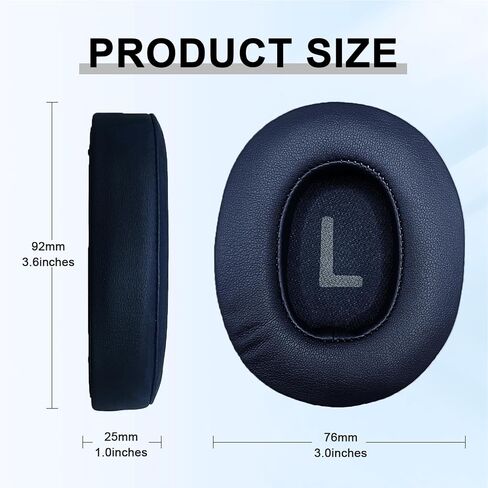 Replacement Ear Pads for JBL Tune 700(700BT)/710(710BT)/720(720BT)/750(750BT,750BTNC)/760(760NC)/770(770NC) Headphones, Headset Ear Cushions, Headset Earpads, Ear Cups Cover-Blue in Kuwait