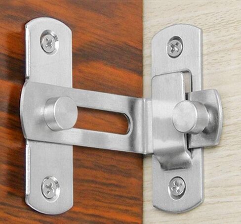 dingchi Stainless Steel Flip Latch Gate Latches Bar Latch Safety Door Lock, Hasp Lock Sliding for Window Cabinet Room Accessorries,Brushed Finish in Saudi Arabia