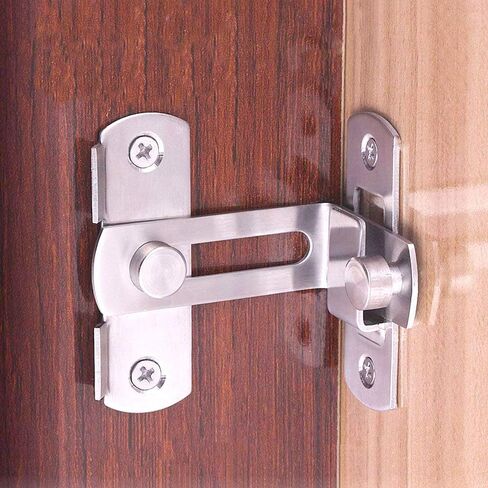 dingchi Stainless Steel Flip Latch Gate Latches Bar Latch Safety Door Lock, Hasp Lock Sliding for Window Cabinet Room Accessorries,Brushed Finish in Saudi Arabia