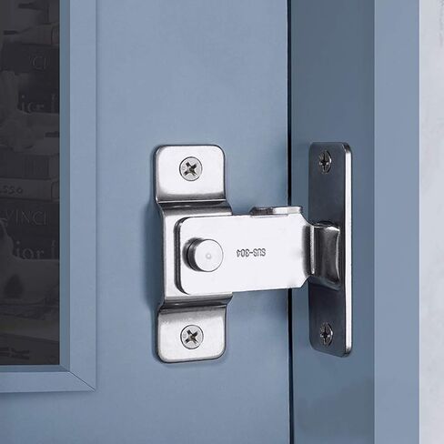 dingchi Stainless Steel Flip Latch Gate Latches Bar Latch Safety Door Lock, Hasp Lock Sliding for Window Cabinet Room Accessorries,Brushed Finish in Saudi Arabia