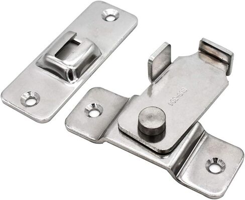 dingchi Stainless Steel Flip Latch Gate Latches Bar Latch Safety Door Lock, Hasp Lock Sliding for Window Cabinet Room Accessorries,Brushed Finish in Saudi Arabia