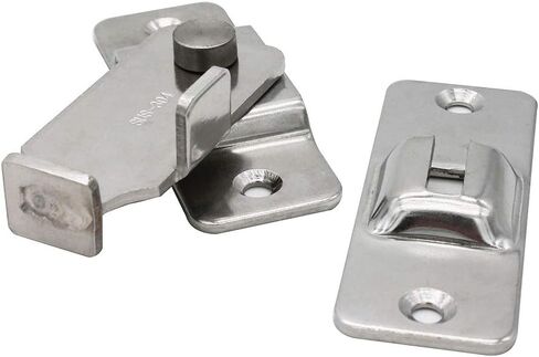 dingchi Stainless Steel Flip Latch Gate Latches Bar Latch Safety Door Lock, Hasp Lock Sliding for Window Cabinet Room Accessorries,Brushed Finish in Saudi Arabia