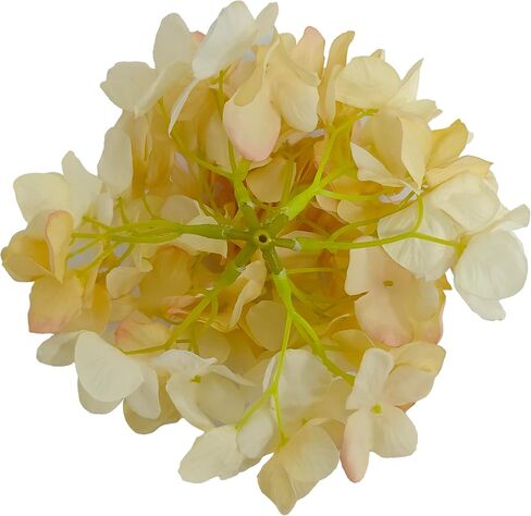 Pink Hydrangea Artificial Flowers,Artificial Silk Hydrangea Heads Faux Hydrangea Flowers Heads with Stems for Home Wedding Baby Shower Decor,Pack of 10 (81 petals) in Kuwait
