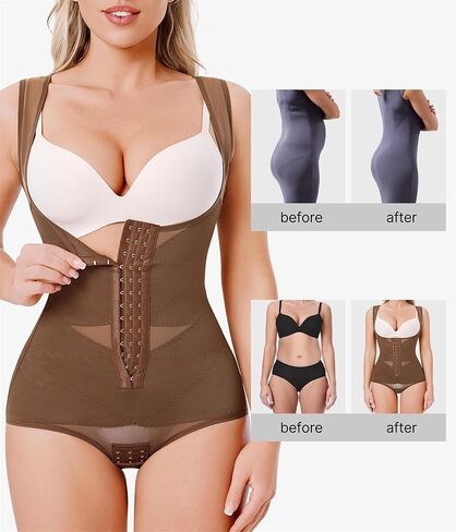 Nebility المرأة ملابس داخلية ارتداءها البطن التحكم Faja محدد شكل الجسم بعقب رافع مفتوح الصدر مدرب خصر ضغط ارتداءها in Kuwait