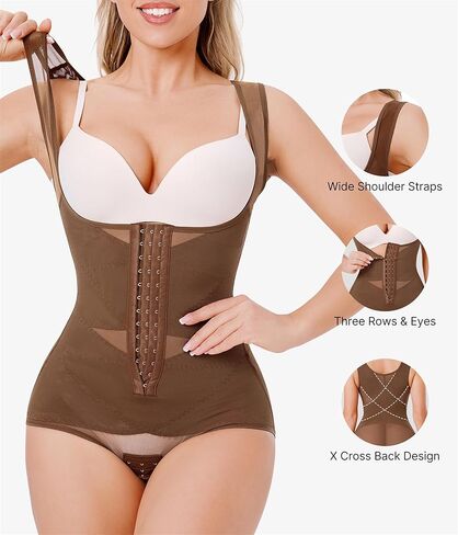 Nebility المرأة ملابس داخلية ارتداءها البطن التحكم Faja محدد شكل الجسم بعقب رافع مفتوح الصدر مدرب خصر ضغط ارتداءها in Kuwait