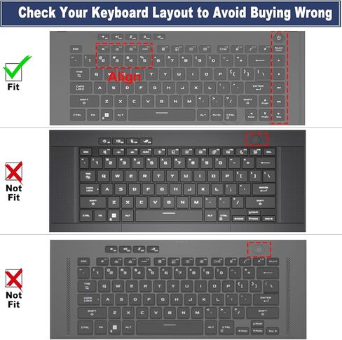 غطاء لوحة مفاتيح رفيع للغاية من مادة TPU لـ 2024 2023 ASUS ROG Strix G16 G614 G614JVR/JIR/JVR/JIR G634JY G634JZ، Rog Strix Scar 16 G634JZR G634JYR 16 بوصة (لا يناسب 2024 Zephyrus G16 GU605 GU605MZ/MY/MZ/MY) in Saudi Arabia