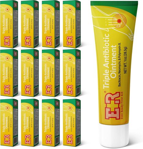 Ever Ready First Aid Triple Antibiotic Ointment 1.0 oz, First Aid Ointment for Minor Scratches, Cuts, Burns, Wounds and Prevents Infection - 3 Pack in Saudi Arabia