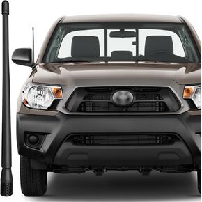 13 Inch Antenna for Toyota Tacoma (1995-2015), Toyota Sienna (1998-2015), Toyota 4Runner (2010-2013), Toyota Tacoma Antenna, Flexible Rubber Antenna Replacement Mast for Toyota Sienna, Black